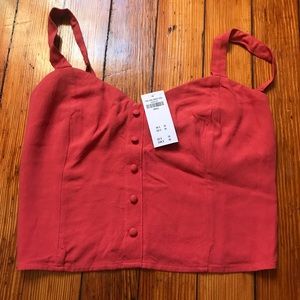 Abercrombie and Fitch Red Crop Top
